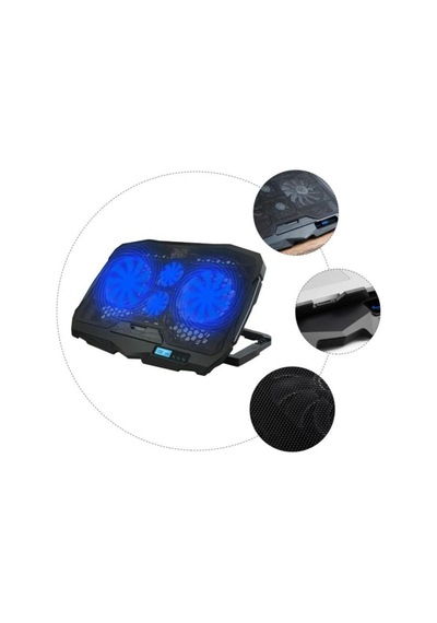 Torima 4 Fanlı Rgb Li 9-17 İnç Yükseklik Ayarlı Notebook Sogutucusu
