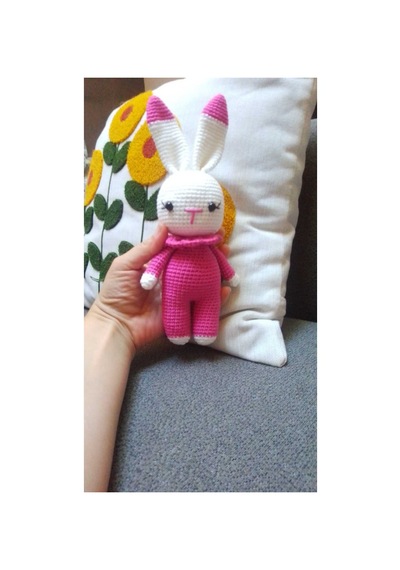 Amigurumi Örgü Oyuncak Uyku Arkadaşı Tavşan