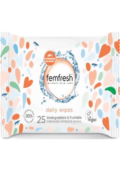 Femfresh Genital Bölge Yıkama Islak Mendil 25'li