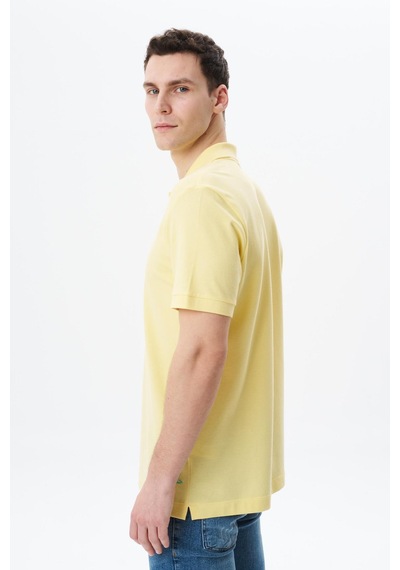AR-MA Arma Erkek Regular Fit Basic % 100 Pamuk Pike Polo Yaka Tişört Y29374354802 Sarı