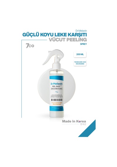 Leke Karşıtı Aydınlatıcı Traneksamik Asit İçeren Tx Vücut Peeling Spreyi 200ml