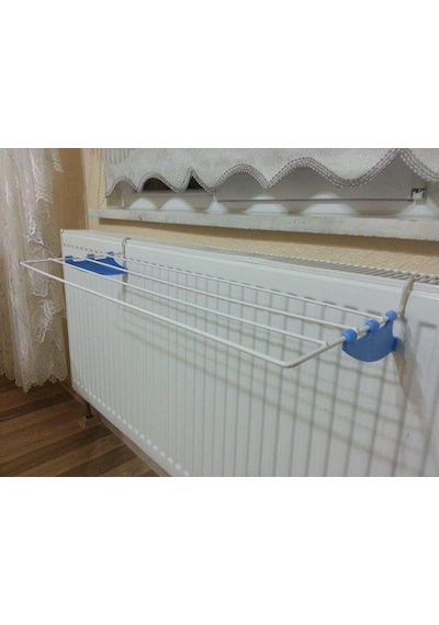 Kurufer Kalorifer Kurutma Askısı 60 CM 5 Telli Beyaz - Mavi