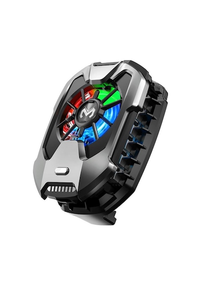 Coofbe 6000 Rpm Turbo Fan Rgb Işıklı Ultra Hafif Telefon Soğutucu Radyatör Tüm Telefonlara Uyumlu