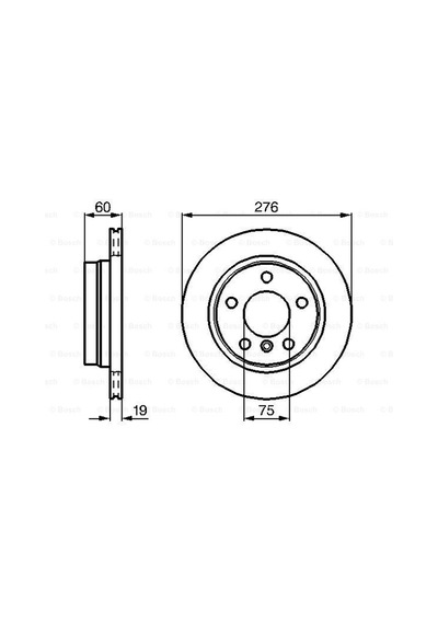 Bmw 3 E46 318D 2.0 2003-2005 Bosch Arka Disk 2 Adet