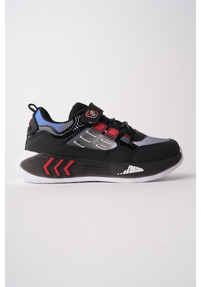 Muggo Zuzu Cırtlı Ve Bağcıklı Günlük Çocuk Sneaker Spor Ayakkabı Siyah