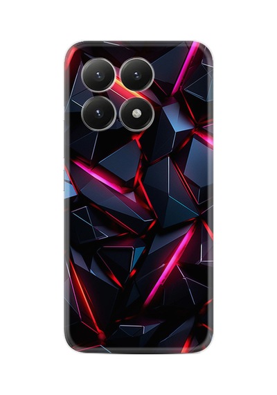 Xiaomi 15t Kılıf Limited Resimli Siyah Geometrik Prizma 222