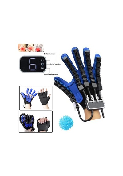Fosiltech Sağ El Parmak Rehabilitasyon Egzersiz Robot Eldiveni L