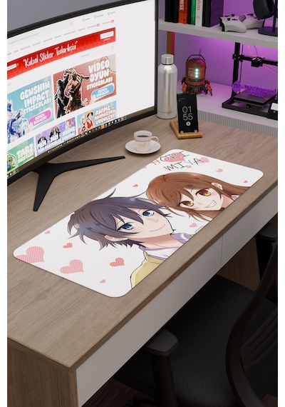 Horimiya Anime V2 - 70x30 Xl Gaming Kauçuk Kaymaz Taban Mouse Pad Fare Altlığı