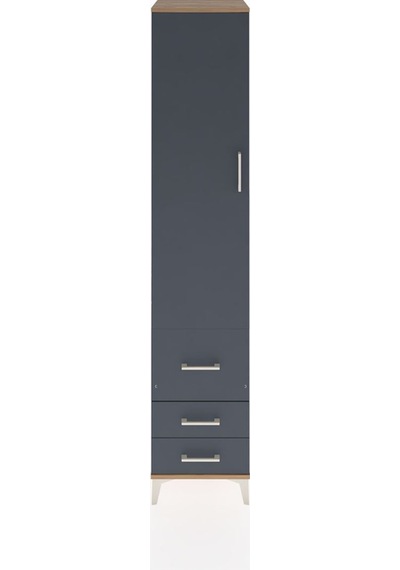 Hyperion Dolap 2 Raflı 3 Çekmeceli Tek Askılı 44x44x221 Çam-antrasit Atlas Çam Hyperion Dolap 2 Raflı 3 Çekmeceli Tek Askılı 44x44x221 Çam-antrasit Atlas Çam
