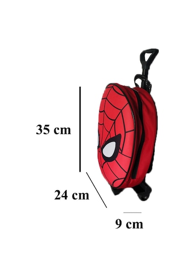 Spiderman Örümcek Çekçekli Kreş Anaokul Günlük Çekçekli Sırt Çantası