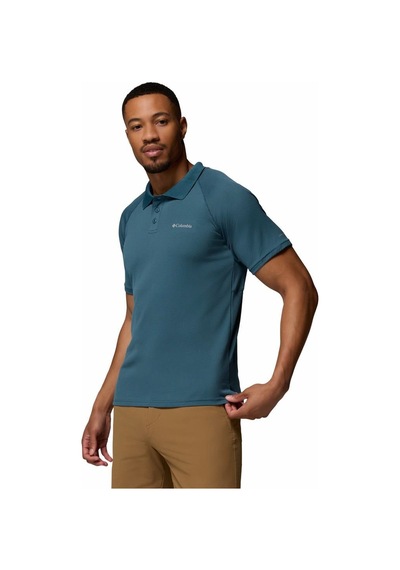 Columbia Alpine Chill Pro Erkek Kısa Kollu Polo Tişört-9302 Mavi