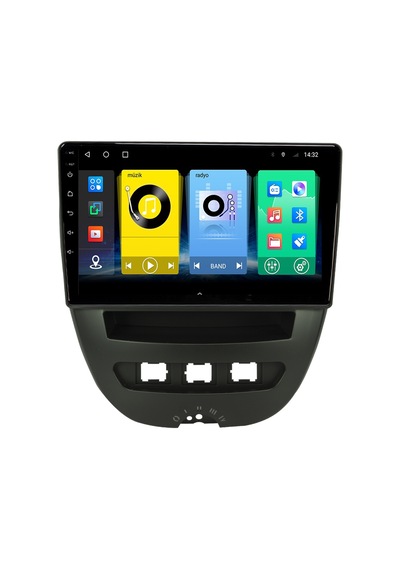 PEUGEOT 107 ANDROID 12 CARPLAY MULTİMEDYA EKRAN NAVİGASYON