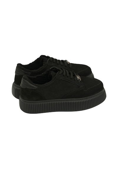 Kadın Bağcıklı Sneaker Siyah