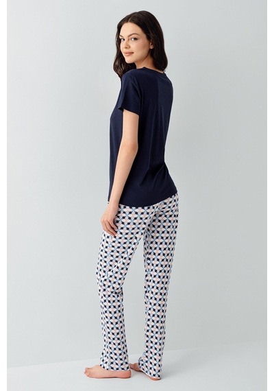Arnetta Kadın Lacivert Pijama Takım Ar3555-s-v2 Lacivert