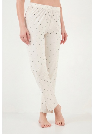 Lela Bayan Pijama Takımı 65750101y Ekru-yeşil