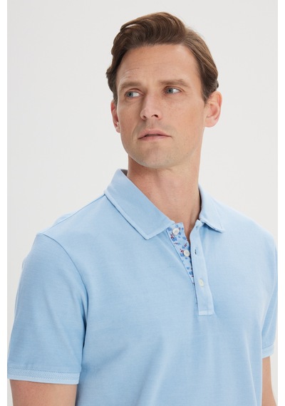 AC&Co / Altınyıldız Classics Erkek Slim Fit Dar Kesim %100 Pamuk Polo Yaka Tişört Açık Mavi Acık Mavi AC&Co / Altınyıldız Classics Erkek Slim Fit Dar Kesim %100 Pamuk Polo Yaka Tişört Açık Mavi Acık Mavi