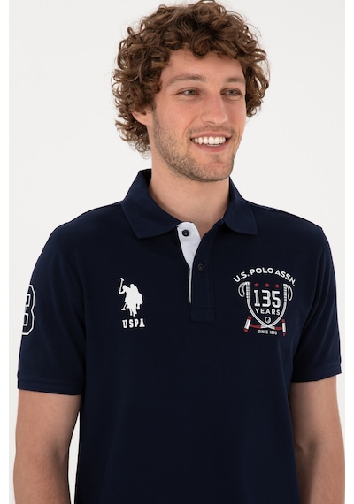 U.S. Polo Assn. Erkek Regular Fit Polo Yaka Lacivert Tişört 50299667-VR033