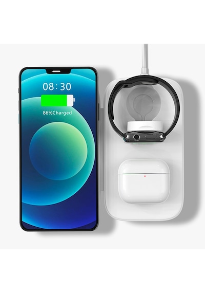 Ally W66 15W 3 In1 Android + Apple Uyumlu iPhone Taşınabilir Mini Kablosuz Hı
