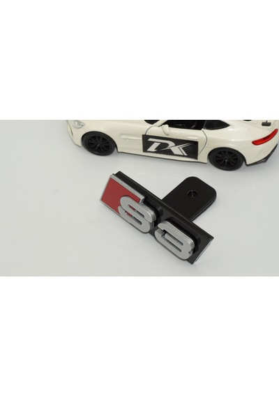Dk Tuning S3 Gri Kırmızı Ön Panjur Logo Arma Audi İle Uyumlu