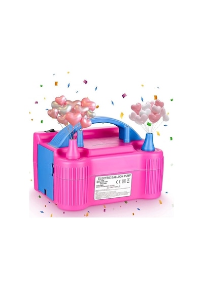 Elektrikli Balon Şişirme Makinesi Pembe