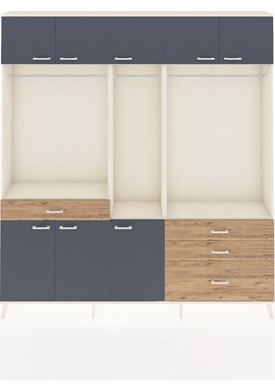Arges Dolap 8 Raflı 4 Çekmeceli 3 Askılı 220x30x243 Aytaşı-antrasit/çam Antrasıt/atlas Çam Arges Dolap 8 Raflı 4 Çekmeceli 3 Askılı 220x30x243 Aytaşı-antrasit/çam Antrasıt/atlas Çam