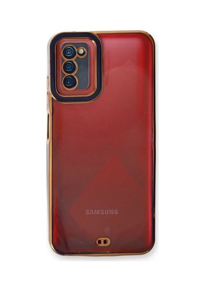 Galaxy A03s Kılıf Liva Lens Silikon - Mavi