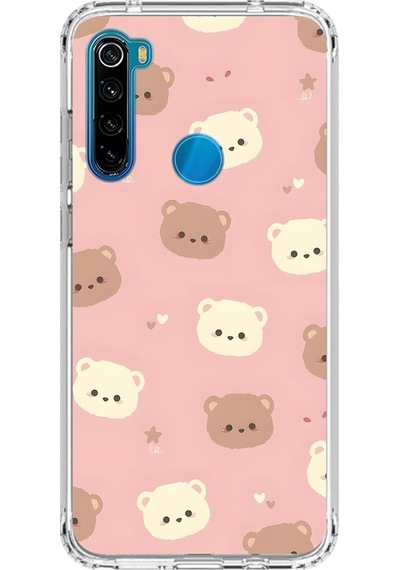Xiaomi Redmi Note 8 Uyumlu Şeffaf Kılıf Minies 1 Tasarımlı