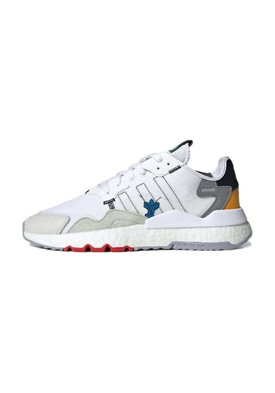 Adidas Nite Jogger Renkli Beyaz Sneaker Ayakkabı Beyaz