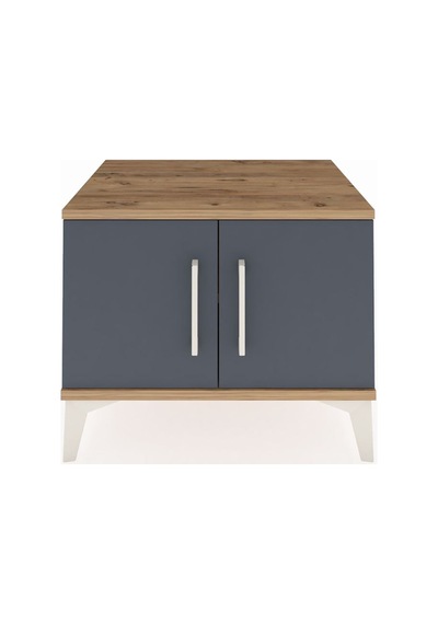 Hyperion Komodin Tek Raflı 2 Kapaklı 60x44x48 Çam-antrasit Çam