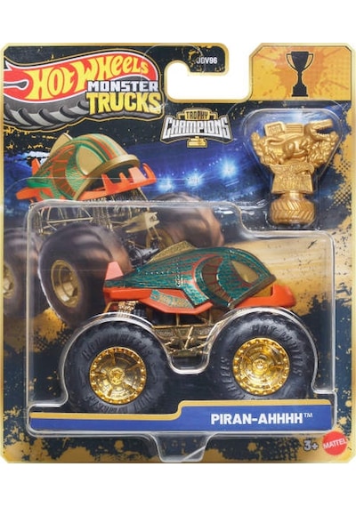 Hot Wheels Monster Trucks Bigfoot Trophy Şampiyonları Pıran-ahhh Çok Renkli