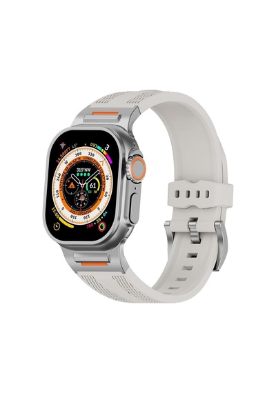 Akıllı Saat Spor Kayışı, Silikon Malzeme, Watch Series 46mm Uyumlu Silikon Krem Kordon Çok Renkli Akıllı Saat Spor Kayışı, Silikon Malzeme, Watch Series 46mm Uyumlu Silikon Krem Kordon Çok Renkli