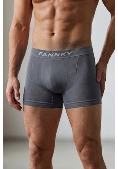 Fit Women Erkek Trend Nefes Alan Relaxed Gri Boxer