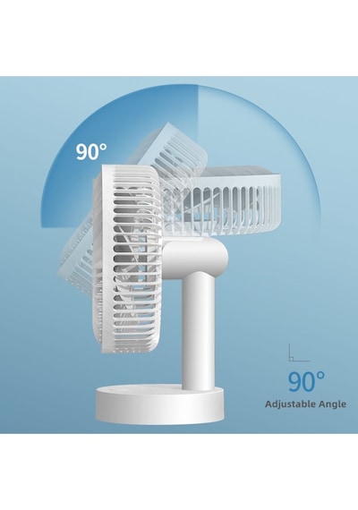 Wexta 108 Taşınabilir Masaüstü Beyaz Usb Fan