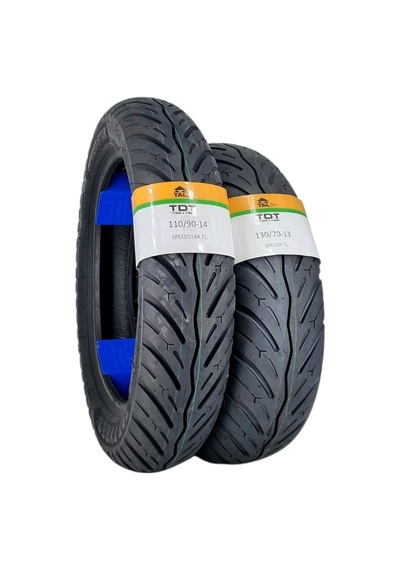 130/70-13 Ve 110/90-14 Tl Tubeless - Dubleks Speedy Lastik Takımı