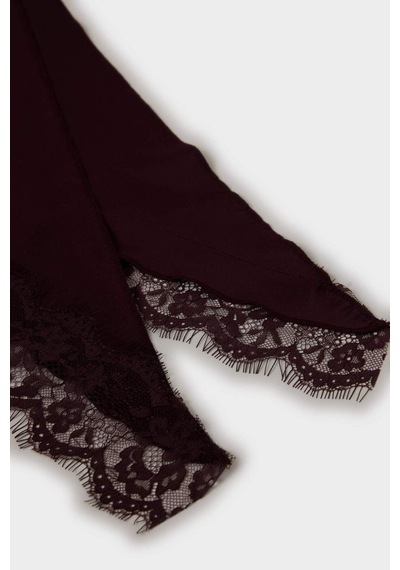 Defacto Kadın Dantelli Şal H3687AX26SM Bordo