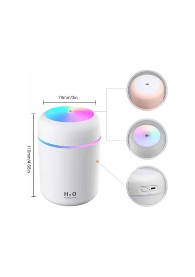 Bfs Hava Nemlendirici Buhar Makinesi Led Işıklı Usb Dekoratif Nemlendirici
