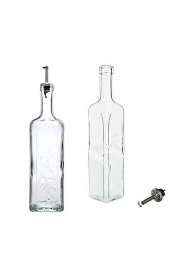 Paşabahçe Homemade Metal Tıpalı Yağlık & Sirkelik, Şeffaf, 1 Litre Ve Cam Yağlık Sirkelik 1.5 L