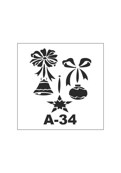 A-34 Artebella Stencil 20X20 CM