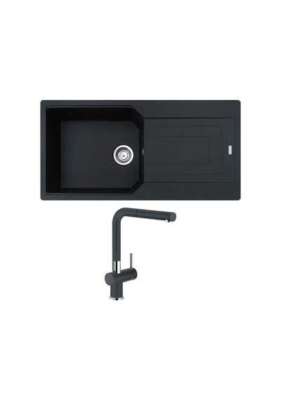 Franke Ubg 611-100 Granit Nero Evye. Active Plus Doccia Nero Arma