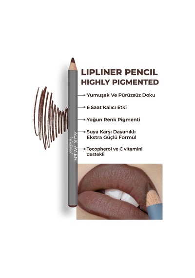 Uzun Süre Kalıcı Dağılma Yapmayan Nemlendirici Dudak Kalemi - Lipliner Pencil 21 Chocolate 03 Mixed Berries Uzun Süre Kalıcı Dağılma Yapmayan Nemlendirici Dudak Kalemi - Lipliner Pencil 21 Chocolate 03 Mixed Berries