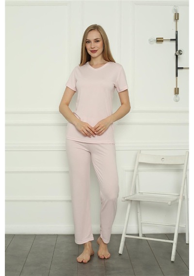 Akbeniz Kadın Penye Pijama Takım 4157 - Xl Pembe