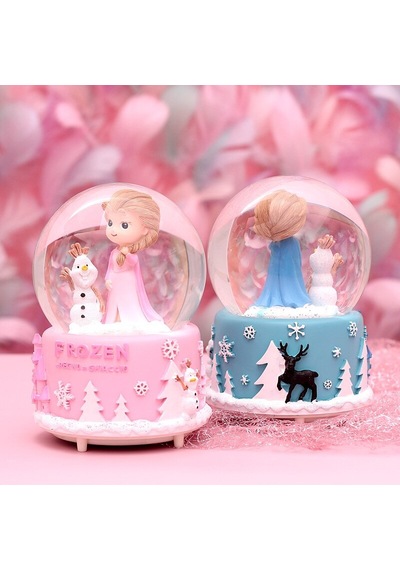 Frozen Temalı Orta Boy Işıklı Müzikli Kar Küresi (548605004)