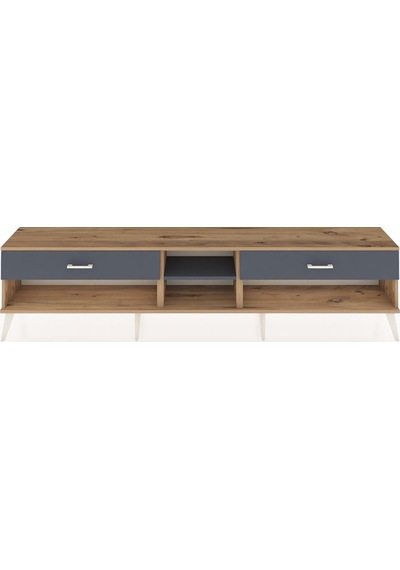 Arges Tv Ünitesi Tek Raflı 2 Çekmeceli 220x30x51 Çam-antrasit Antrasıt/antrasıt - Atlas Çam Arges Tv Ünitesi Tek Raflı 2 Çekmeceli 220x30x51 Çam-antrasit Antrasıt/antrasıt - Atlas Çam