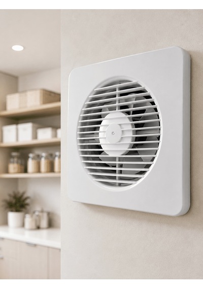 150 Mm Dekoratif Aspiratör 20,8 X 20,8 Cm 20 W 320 M³/h Duvar Ve Tan Tipi Halandırma Fanı