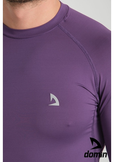 Hnc Sport Erkek Uzun Kol Mor Ter Tutmaz Fit Compression Spor Body Tshirt