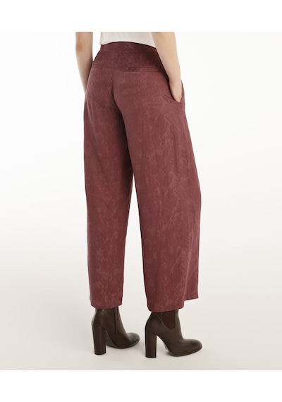 Yargıcı Geniş Paça Pantolon Bordo
