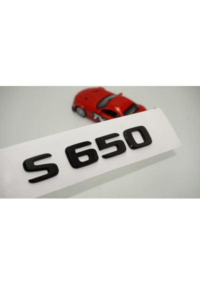 S 650 Bagaj Parlak Siyah ABS 3M 3D Yazı Logo
