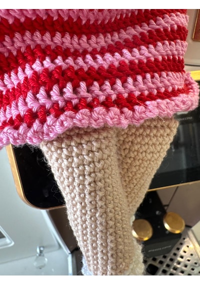 Amigurumi Organik Oyuncak Duru Bebek 38 Cm