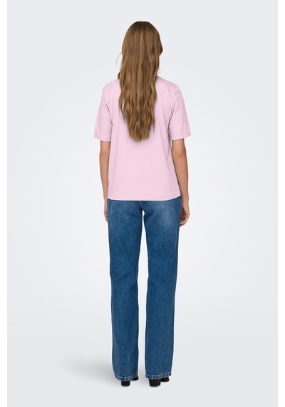 Only Bayan T Shirt 15270390 Açık Pembe Açık Pembe