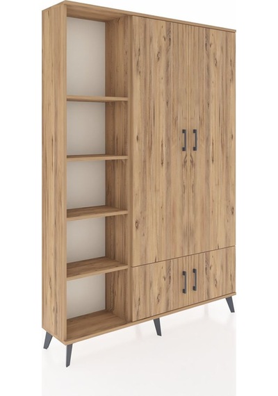 Arges Dolap 6 Raflı 4 Kapaklı Tek Askılı 132x30x195 Çam-çam/çam Atlas Çam/atlas Çam Arges Dolap 6 Raflı 4 Kapaklı Tek Askılı 132x30x195 Çam-çam/çam Atlas Çam/atlas Çam